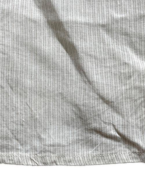 Hed Mayner（ヘド メイナー）Hed Mayner (ヘド メイナー) リネンストライプシャツ/Linen Striped Shirt アイボリー サイズ:Ｌの古着・服飾アイテム