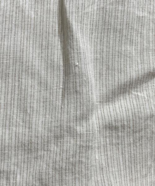 Hed Mayner（ヘド メイナー）Hed Mayner (ヘド メイナー) リネンストライプシャツ/Linen Striped Shirt アイボリー サイズ:Ｌの古着・服飾アイテム