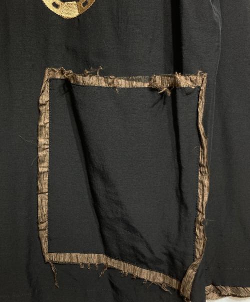 ANTHEMA（アンセムエー）ANTHEMA (アンセムエー) WOOL RAYON TROPICAL EMBROIDERY JACKET ブラック サイズ:Lの古着・服飾アイテム