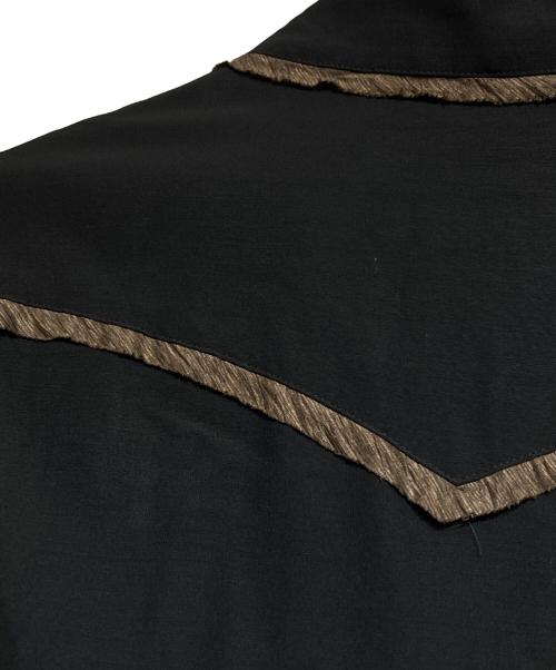 ANTHEMA（アンセムエー）ANTHEMA (アンセムエー) WOOL RAYON TROPICAL EMBROIDERY JACKET ブラック サイズ:Lの古着・服飾アイテム