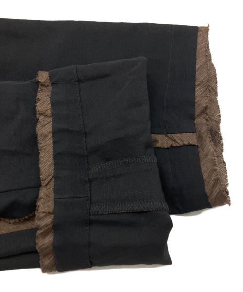 ANTHEMA（アンセムエー）ANTHEMA (アンセムエー) WOOL RAYON TROPICAL EMBROIDERY JACKET ブラック サイズ:Lの古着・服飾アイテム