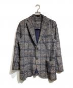 CIRCOLO 1901チルコロ1901）の古着「ウインドペン プリント ジャージー ジャケット」｜ネイビー×ベージュ