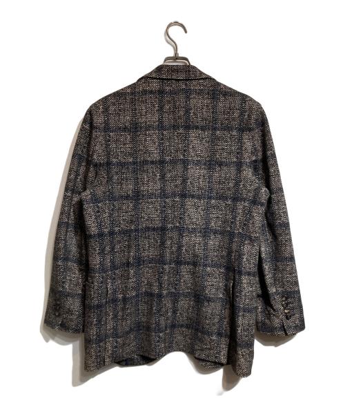 CIRCOLO 1901（チルコロ1901）Circolo 1901 (チルコロ1901) ウインドペン プリント ジャージー ジャケット ネイビー×ベージュ サイズ:48の古着・服飾アイテム