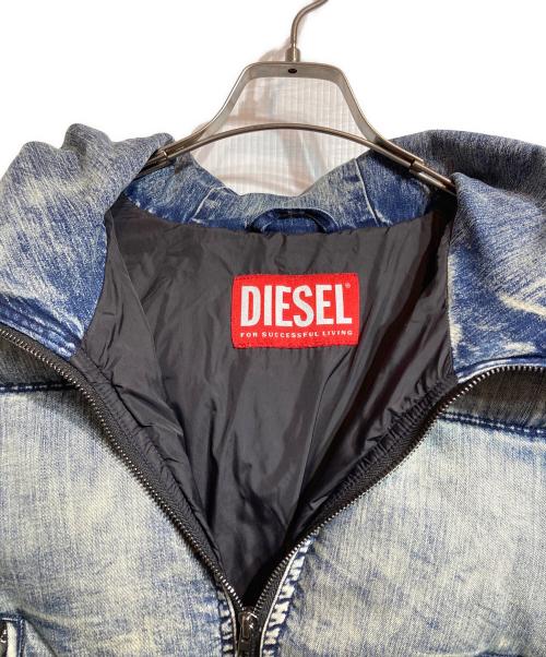DIESEL（ディーゼル）DIESEL (ディーゼル) W-AVESデニムダウンジャケット インディゴ サイズ:36の古着・服飾アイテム
