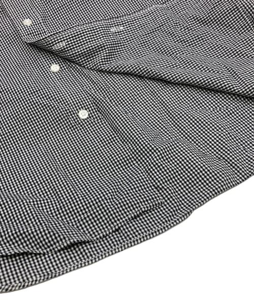 A BATHING APE（ア ベイシング エイプ）A BATHING APE (ア ベイシング エイプ) ギンガムチェックシャツ ブラック サイズ:Mの古着・服飾アイテム