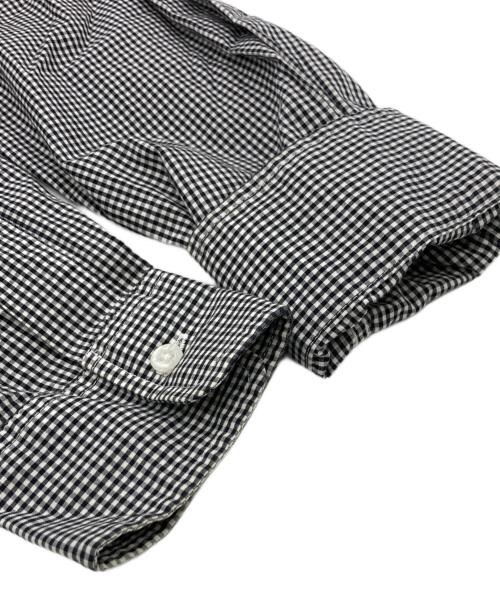 A BATHING APE（ア ベイシング エイプ）A BATHING APE (ア ベイシング エイプ) ギンガムチェックシャツ ブラック サイズ:Mの古着・服飾アイテム