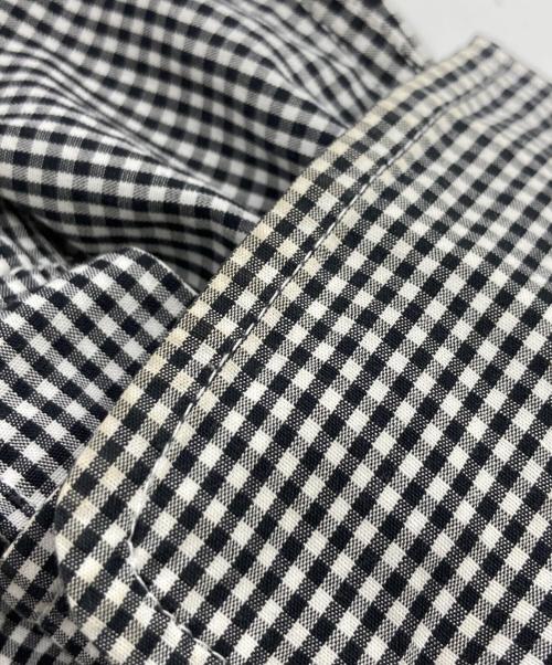 A BATHING APE（ア ベイシング エイプ）A BATHING APE (ア ベイシング エイプ) ギンガムチェックシャツ ブラック サイズ:Mの古着・服飾アイテム