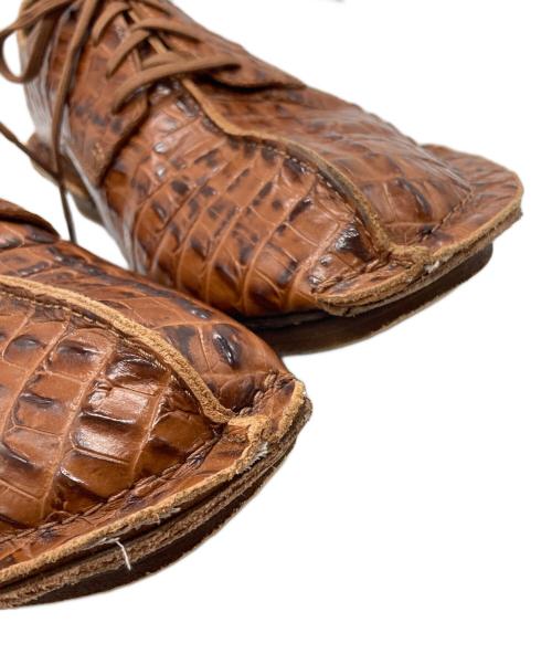 CLARKS（クラークス）CLARKS (クラークス) MARTINE ROSE (マーティン・ローズ) CUR DERBY SHOES ブラウン サイズ:CH 26.5の古着・服飾アイテム