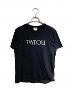 patouパトゥ）の古着「オーガニックコットン パトゥロゴTシャツ」｜ブラック