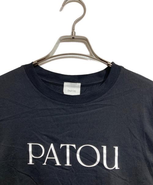 patou（パトゥ）patou (パトゥ) オーガニックコットン パトゥロゴTシャツ ブラック サイズ:Sの古着・服飾アイテム