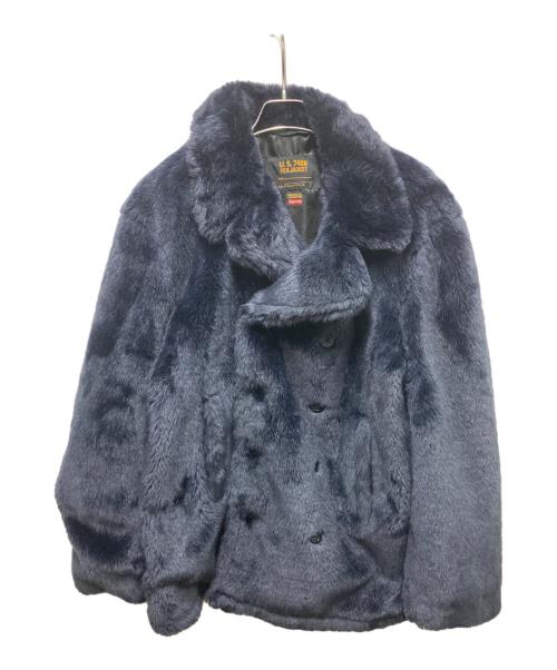 SUPREME（シュプリーム）Supreme (シュプリーム) Schott (ショット) Schott Faux Fur Peacoat ネイビー サイズ:Lの古着・服飾アイテム