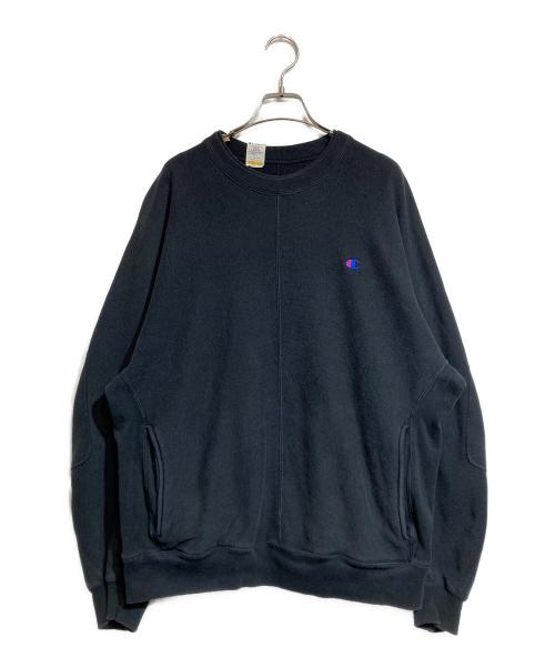 N.HOOLYWOOD（エヌ ハリウッド）N.HOOLYWOOD (エヌ ハリウッド) Champion (チャンピオン) クルーネックスウェットシャツ ブラック サイズ:Ｌの古着・服飾アイテム