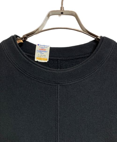 N.HOOLYWOOD（エヌ ハリウッド）N.HOOLYWOOD (エヌ ハリウッド) Champion (チャンピオン) クルーネックスウェットシャツ ブラック サイズ:Ｌの古着・服飾アイテム