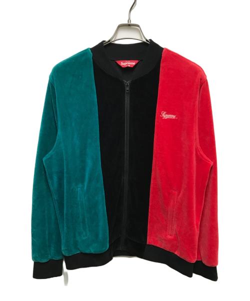 SUPREME（シュプリーム）SUPREME (シュプリーム) velour zip up jacket ブラック サイズ:Mの古着・服飾アイテム