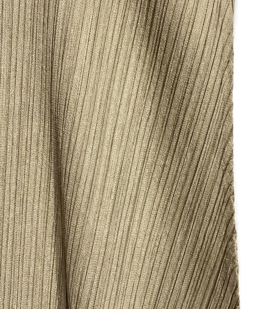 PLEATS PLEASE（プリーツプリーズ）PLEATS PLEASE (プリーツプリーズ) プリーツノースリーブワンピース/Pleated sleeveless dress オリーブ サイズ:2の古着・服飾アイテム