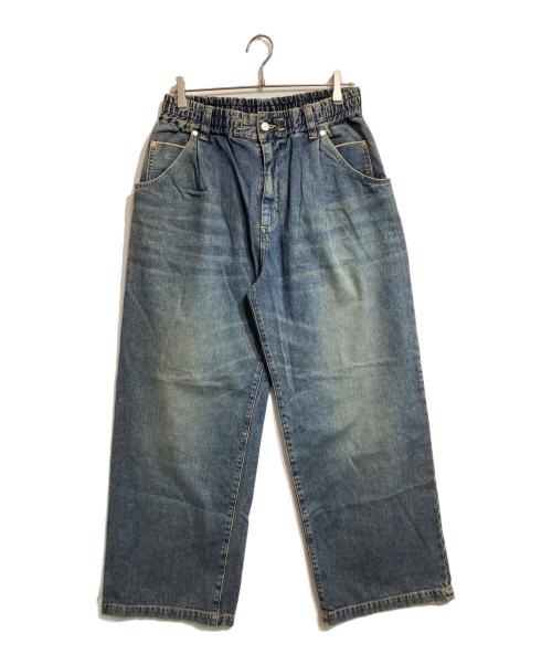 CLESSTE（クレスト）CLESSTE (クレスト) VINTAGE WASH SELVEDGE DENIM WIDE PANTS インディゴ サイズ:2の古着・服飾アイテム