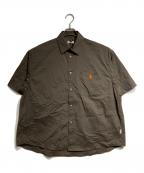 CLESSTEクレスト）の古着「クリスピーナイロンTシャツ/CRISPYCRISPY NYLON CITY UNIFORM S/S SHIRT」｜ブラウン