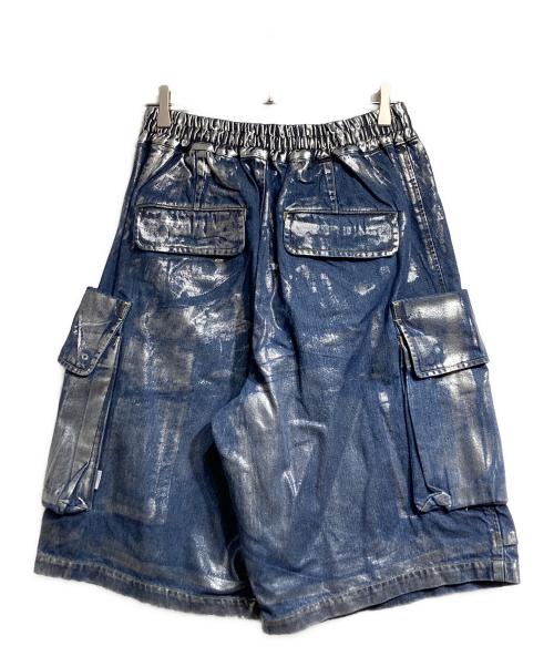 CLESSTE（クレスト）CLESSTE (クレスト) SILVER PRINT VINTAGE WASH SELVEDGE DENIM CITY MILITARY HALF PANTS/ハーフパンツ インディゴ サイズ:Fの古着・服飾アイテム