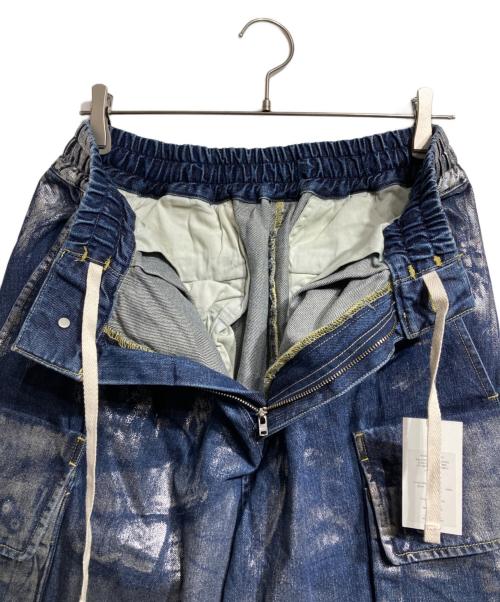 CLESSTE（クレスト）CLESSTE (クレスト) SILVER PRINT VINTAGE WASH SELVEDGE DENIM CITY MILITARY HALF PANTS/ハーフパンツ インディゴ サイズ:Fの古着・服飾アイテム