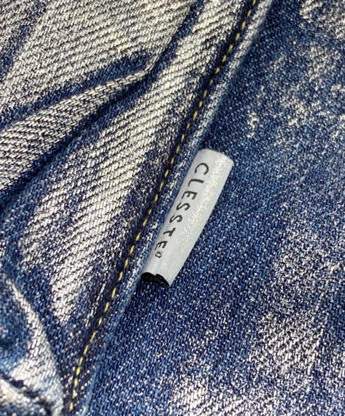 CLESSTE（クレスト）CLESSTE (クレスト) SILVER PRINT VINTAGE WASH SELVEDGE DENIM CITY MILITARY HALF PANTS/ハーフパンツ インディゴ サイズ:Fの古着・服飾アイテム