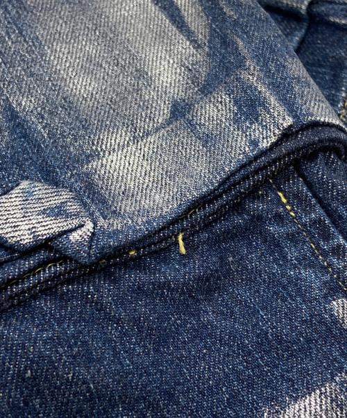 CLESSTE（クレスト）CLESSTE (クレスト) SILVER PRINT VINTAGE WASH SELVEDGE DENIM CITY MILITARY HALF PANTS/ハーフパンツ インディゴ サイズ:Fの古着・服飾アイテム