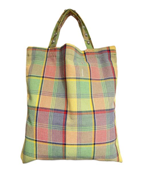 JUNYA WATANABE COMME des GARCONS MAN PINK（ジュンヤワタナベ コムデギャルソンマン ピンク）JUNYA WATANABE COMME des GARCONS MAN PINK (ジュンヤワタナベ コムデギャルソンマン ピンク) 10 corso como (ディエチ コルソコモ) スタッズロゴプリントトート ピンクの古着・服飾アイテム