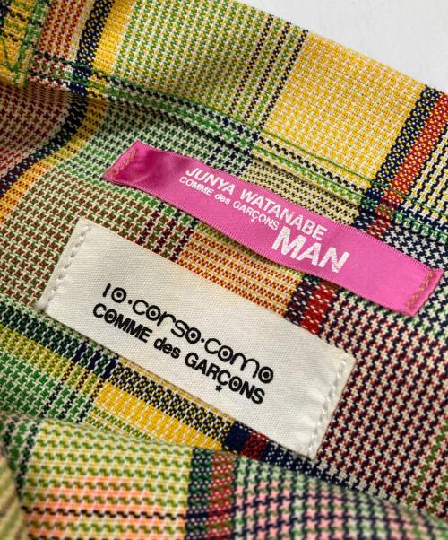 JUNYA WATANABE COMME des GARCONS MAN PINK（ジュンヤワタナベ コムデギャルソンマン ピンク）JUNYA WATANABE COMME des GARCONS MAN PINK (ジュンヤワタナベ コムデギャルソンマン ピンク) 10 corso como (ディエチ コルソコモ) スタッズロゴプリントトート ピンクの古着・服飾アイテム