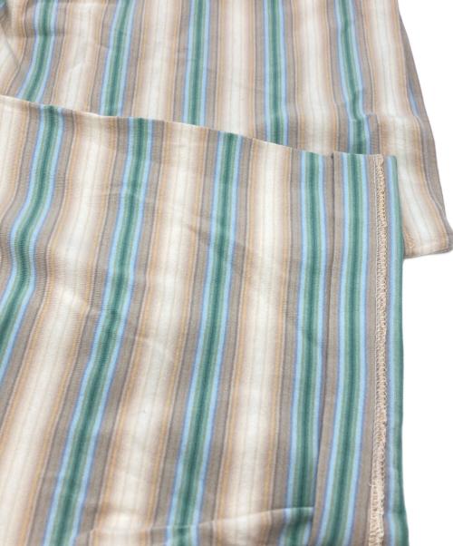 AURALEE（オーラリー）AURALEE (オーラリー) GRADIENT STRIPE JERSEY TEE/グラデーションストライプ（ボーダー）ジャージTシャツ ブラウン×ブルー サイズ:5の古着・服飾アイテム