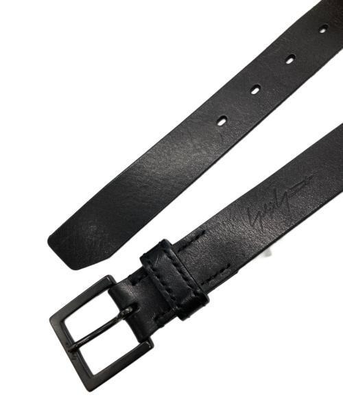 Yohji Yamamoto pour homme（ヨウジヤマモト プールオム）Yohji Yamamoto pour homme (ヨウジヤマモト プールオム) MAT SOFT OIL 30MM PLAIN BELT ブラックの古着・服飾アイテム