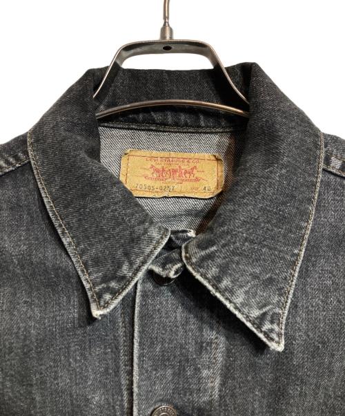 LEVI'S（リーバイス）LEVI'S (リーバイス) 先染めデニムジャケット ブラック サイズ:40の古着・服飾アイテム