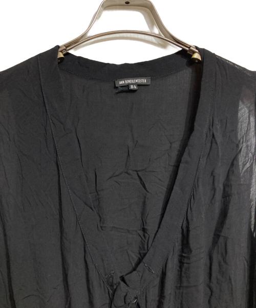 ANN DEMEULEMEESTER（アンドゥムルメステール）ANN DEMEULEMEESTER (アンドゥムルメステール) ノースリーブワンピース/sleeveless dress ブラック サイズ:34の古着・服飾アイテム