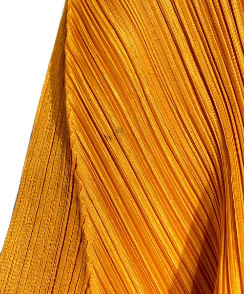 PLEATS PLEASE（プリーツプリーズ）PLEATS PLEASE (プリーツプリーズ) プリーツカーディガン / Pleated Cardigan オレンジ サイズ:４の古着・服飾アイテム