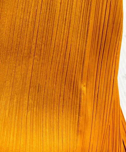 PLEATS PLEASE（プリーツプリーズ）PLEATS PLEASE (プリーツプリーズ) プリーツカーディガン / Pleated Cardigan オレンジ サイズ:４の古着・服飾アイテム