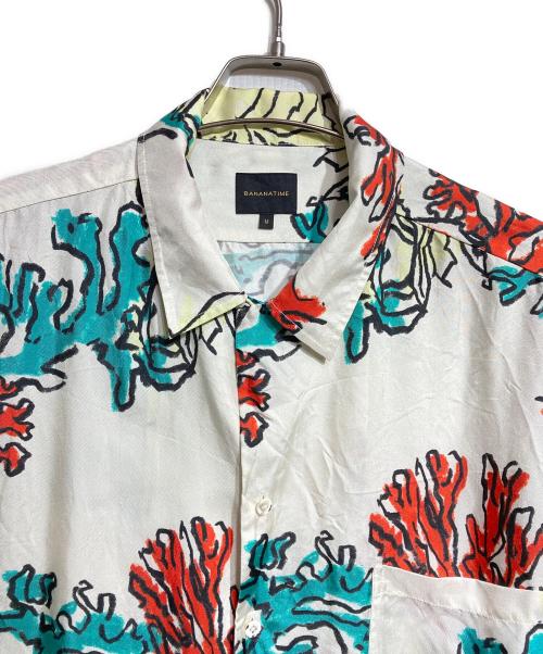 BANANATIME（バナナタイム）BANANATIME (バナナタイム) 総柄シャツ/Short sleeve shirt アイボリー サイズ:Mの古着・服飾アイテム