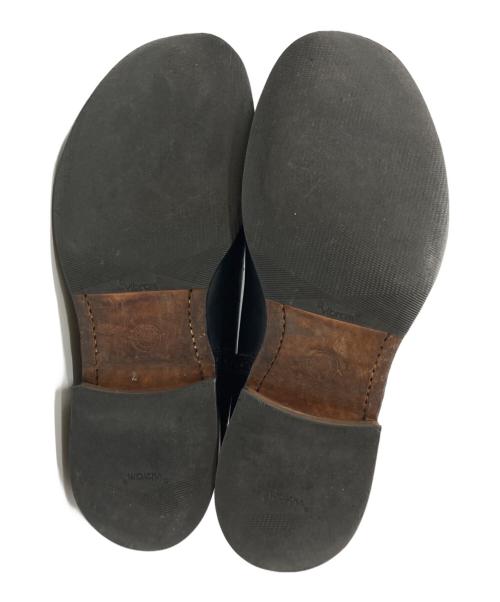 foot the coacher（フットザコーチャー）foot the coacher (フットザコーチャー) メダリオンシューズ ブラック サイズ:8・1/2の古着・服飾アイテム