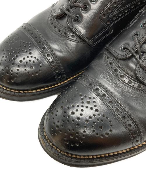 foot the coacher（フットザコーチャー）foot the coacher (フットザコーチャー) メダリオンシューズ ブラック サイズ:8・1/2の古着・服飾アイテム