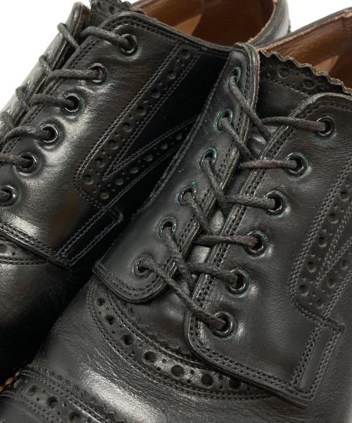 foot the coacher（フットザコーチャー）foot the coacher (フットザコーチャー) メダリオンシューズ ブラック サイズ:8・1/2の古着・服飾アイテム