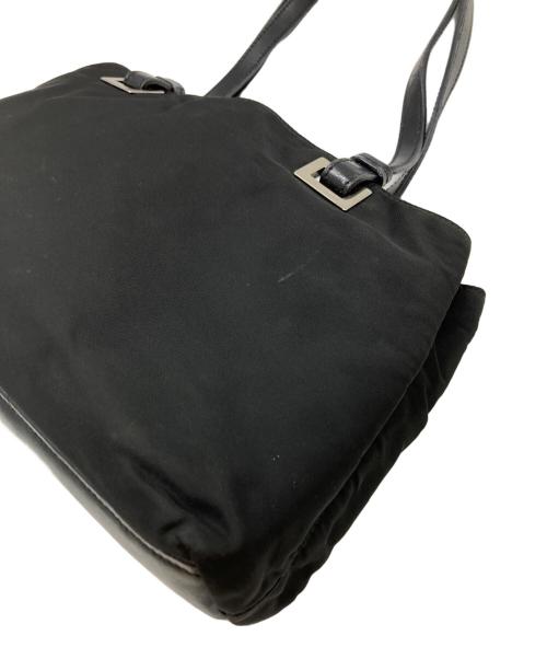 PRADA（プラダ）PRADA (プラダ) ナイロンハンドバッグ ブラックの古着・服飾アイテム