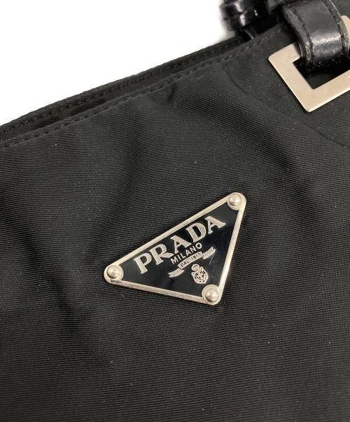 PRADA（プラダ）PRADA (プラダ) ナイロンハンドバッグ ブラックの古着・服飾アイテム