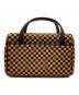 LOUIS VUITTON (ルイ ヴィトン) ハラコハンドバッグ/ダミエソバージュ ブラウン：60000円