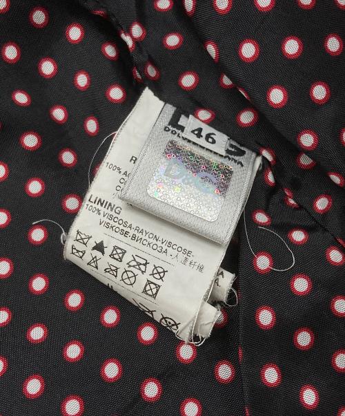 DOLCE & GABBANA（ドルチェ＆ガッバーナ）DOLCE & GABBANA (ドルチェ＆ガッバーナ) レザーブルゾン ブラック サイズ:46の古着・服飾アイテム