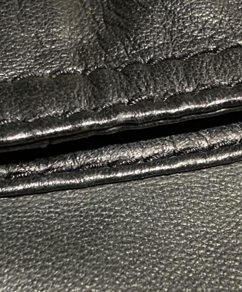 DOLCE & GABBANA（ドルチェ＆ガッバーナ）DOLCE & GABBANA (ドルチェ＆ガッバーナ) レザーブルゾン ブラック サイズ:46の古着・服飾アイテム