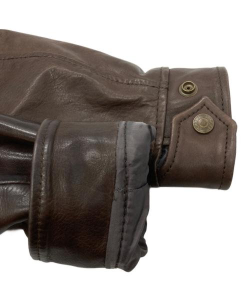 Schott（ショット）Schott (ショット) カウレザーシングルライダースジャケット ブラウン サイズ:Ｍの古着・服飾アイテム