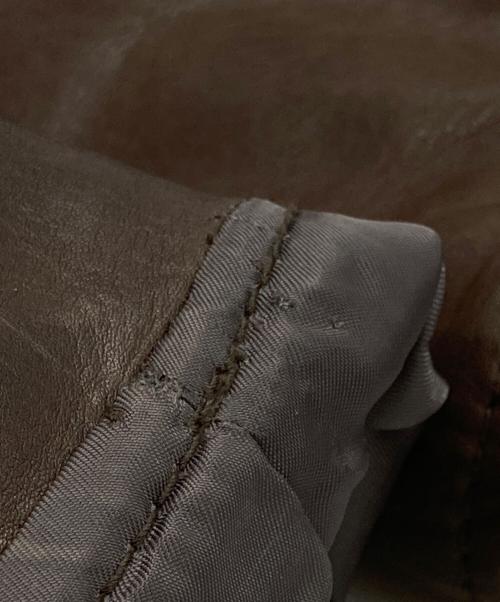 Schott（ショット）Schott (ショット) カウレザーシングルライダースジャケット ブラウン サイズ:Ｍの古着・服飾アイテム