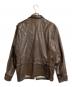 Schott (ショット) カウレザーシングルライダースジャケット ブラウン サイズ:Ｍ：20000円