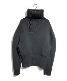 BOTTEGA VENETA（ボッテガベネタ）の古着「ダブルフェイス シェットランドウール セーター」｜グレー