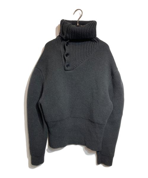 BOTTEGA VENETA（ボッテガベネタ）BOTTEGA VENETA (ボッテガベネタ) ダブルフェイス シェットランドウール セーター グレー サイズ:XSの古着・服飾アイテム