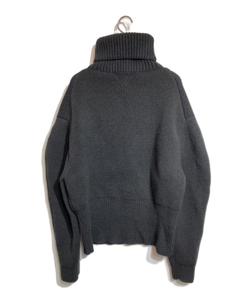 BOTTEGA VENETA（ボッテガベネタ）BOTTEGA VENETA (ボッテガベネタ) ダブルフェイス シェットランドウール セーター グレー サイズ:XSの古着・服飾アイテム