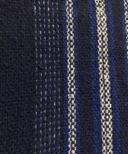 ISABEL ETOILE（イザベルマランエトワール）ISABEL ETOILE (イザベルマランエトワール) ストライプロングコート ネイビー サイズ:34の古着・服飾アイテム