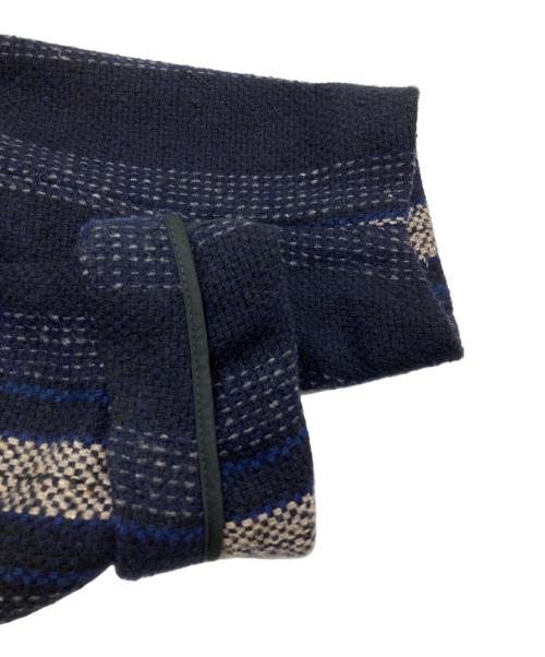 ISABEL ETOILE（イザベルマランエトワール）ISABEL ETOILE (イザベルマランエトワール) ストライプロングコート ネイビー サイズ:34の古着・服飾アイテム